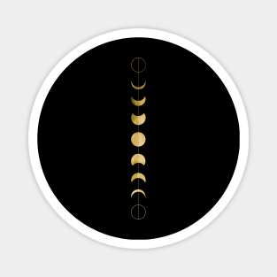 Minimal Phases Of The Moon - Gold Version Magnet